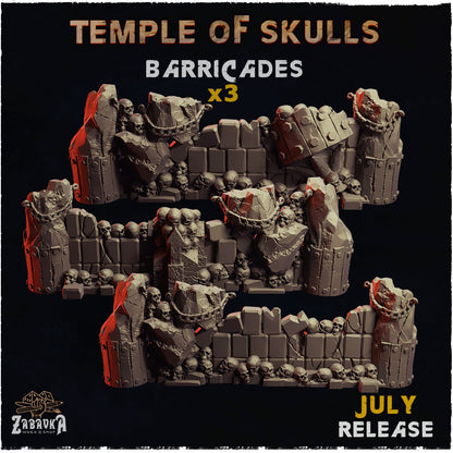 Temple of Skulls - Zabavka Workshop -Resin printed- scatters Bits ruins terrains - July 2024
